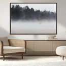 Surfer Fog Wall Art Canvas Print – Framed Foggy Beach Scene by MyGreatCanvas | Canvas Wall Art Prints | Photo Prints & Wall Decor