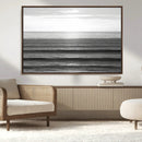 Monochrome Ocean Wall Art Canvas Print – Framed Moody Ocean by MyGreatCanvas | Canvas Wall Art Prints | Photo Prints & Wall Decor