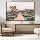 Joshua Tree Wall Art Canvas Print – Framed Desert Road Scene by MyGreatCanvas | Canvas Wall Art Prints | Photo Prints & Wall Decor