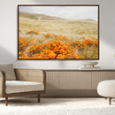 Golden Wildflowers Wall Art Canvas Print – Framed Hills by MyGreatCanvas | Canvas Wall Art Prints | Photo Prints & Wall Decor