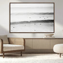 Black White Ocean Wall Art Canvas Print – Framed Coastal by MyGreatCanvas | Canvas Wall Art Prints | Photo Prints & Wall Decor