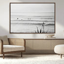 Surfer Silhouette Wall Art Canvas Print – Framed Calm Ocean by MyGreatCanvas | Canvas Wall Art Prints | Photo Prints & Wall Decor