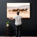 Wild Horse Wall Art Canvas Print – Framed Rustic Western Art by MyGreatCanvas | Canvas Wall Art Prints | Photo Prints & Wall Decor