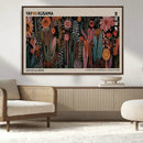 Modern Japanese Wall Art Canvas Print – Framed Abstract