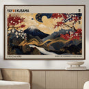 Modern Japanese Wall Art Canvas Print – Framed Abstract