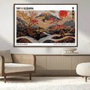 Mount Fuji Wall Art Canvas Print – Framed Abstract Mount