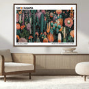 Modern Japanese Wall Art Canvas Print – Framed Abstract