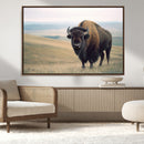 Bison Wall Art Canvas Print – Framed Buffalo American Bison