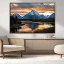Mountain Sunset Wall Art Canvas Print – Framed Alpine by MyGreatCanvas | Canvas Wall Art Prints | Photo Prints & Wall Decor