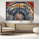 Tree Rings Wall Art Canvas Print – Framed Petrified Wood