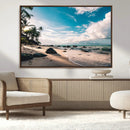 Tropical Beach Wall Art Canvas Print – Framed Ocean Waves by MyGreatCanvas | Canvas Wall Art Prints | Photo Prints & Wall Decor
