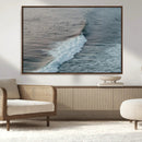 Ocean Waves Wall Art Canvas Print – Framed Coastal Serenity