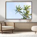 Palm Trees Wall Art Canvas Print – Framed Tropical Coastal