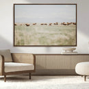 Bison Herd Wall Art Canvas Print – Framed Western Bison