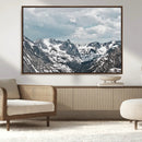 Snowy Peaks Wall Art Canvas Print – Alpine Wilderness