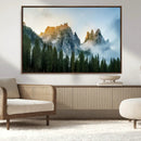 Wilderness Wall Art Canvas Print – Misty Forest Nature