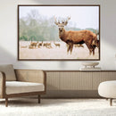 Rustic Deer Wall Art Canvas Print – Forest Woodland Stag