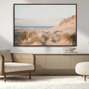 Beach Landscape Wall Art Canvas Print – Framed Sand Dune