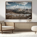 Mountain Landscape Wall Art Canvas Print – Framed Snowy by MyGreatCanvas | Canvas Wall Art Prints | Photo Prints & Wall Decor