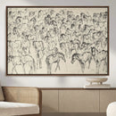 Wild Horse Stampede Wall Art Canvas Print – Monochrome by MyGreatCanvas | Canvas Wall Art Prints | Photo Prints & Wall Decor