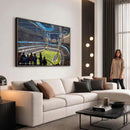 Chicago Dome Stadium Wall Art Canvas Print – Framed Modern