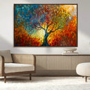 Yggdrasil Tree of Life Mosaic Stained Glass Wall Art, Tree