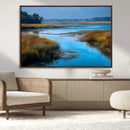Tranquil Marshland Wall Art Canvas Print – Blue Water by MyGreatCanvas | Canvas Wall Art Prints | Photo Prints & Wall Decor
