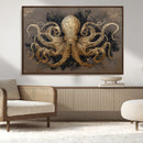 Octopus Wall Art Canvas Print – Black Gold Detailed by MyGreatCanvas | Canvas Wall Art Prints | Photo Prints & Wall Decor