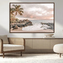 Tropical Beach Wall Art Canvas Print – Palm Trees Rocky by MyGreatCanvas | Canvas Wall Art Prints | Photo Prints & Wall Decor