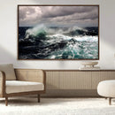 Stormy Ocean Waves Canvas Wall Art – Framed Turbulent Sea by MyGreatCanvas | Canvas Wall Art Prints | Photo Prints & Wall Decor