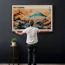 Yayoi Kusama Inspired Japanese Landscape Wall Art Canvas by MyGreatCanvas | Canvas Wall Art Prints | Photo Prints & Wall Decor