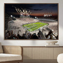 Epic Night Football Stadium Wall Art Canvas Print, Fireworks by MyGreatCanvas | Canvas Wall Art Prints | Photo Prints & Wall Decor