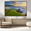 Coastal Golf Course Wall Art Canvas Print – Sunset with by MyGreatCanvas | Canvas Wall Art Prints | Photo Prints & Wall Decor