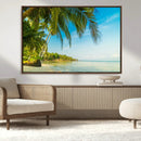 Peaceful Tropical Beach Wall Art Canvas Print – Palm Trees by MyGreatCanvas | Canvas Wall Art Prints | Photo Prints & Wall Decor