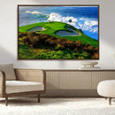 Coastal Golf Course Wall Art Canvas Print – Vibrant Green by MyGreatCanvas | Canvas Wall Art Prints | Photo Prints & Wall Decor