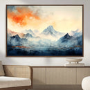 Warm Clouds Abstract Mountain Wall Art, Modern Landscape by MyGreatCanvas | Canvas Wall Art Prints | Photo Prints & Wall Decor