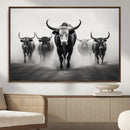 Texas Longhorn Wall Art Canvas Print, Framed Speckled Cow by MyGreatCanvas | Canvas Wall Art Prints | Photo Prints & Wall Decor