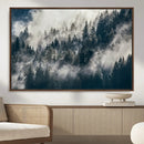 Foggy Pine Forest Wall Art – Framed Black White Nature by MyGreatCanvas | Canvas Wall Art Prints | Photo Prints & Wall Decor