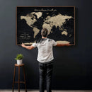 Personalized Push Pin World Map Canvas – Custom Framed by MyGreatCanvas | Canvas Wall Art Prints | Photo Prints & Wall Decor