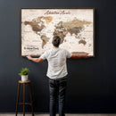 Custom Push Pin World Map Wall Art Canvas Print – by MyGreatCanvas | Canvas Wall Art Prints | Photo Prints & Wall Decor