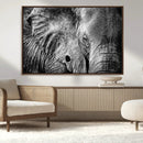 Wild Old Elephant Wall Art Canvas Print