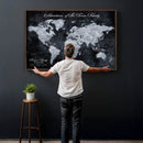 Personalized Push Pin World Map Canvas – Custom Framed by MyGreatCanvas | Canvas Wall Art Prints | Photo Prints & Wall Decor