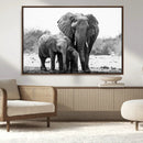 Elephant Family Africa Wall Art Canvas Print by MyGreatCanvas | Canvas Wall Art Prints | Photo Prints & Wall Decor