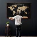 Personalized Push Pin World Map Canvas – Custom Framed by MyGreatCanvas | Canvas Wall Art Prints | Photo Prints & Wall Decor
