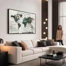 Personalized Push Pin World Map Canvas Print – Custom