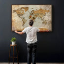 World Map Canvas Print – Detailed Map of the World Wall Art by MyGreatCanvas | Canvas Wall Art Prints | Photo Prints & Wall Decor
