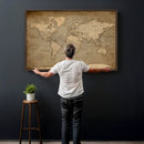 World Map Canvas Print – Framed Travel Map Wall Art for by MyGreatCanvas | Canvas Wall Art Prints | Photo Prints & Wall Decor