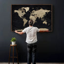 World Map Wall Art Print – Detailed Map of the World Wall by MyGreatCanvas | Canvas Wall Art Prints | Photo Prints & Wall Decor