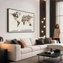World Map Wall Art Print