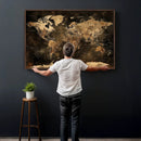 World Map Canvas Print, Modern Decorative Framed Map Artwork by MyGreatCanvas | Canvas Wall Art Prints | Photo Prints & Wall Decor